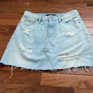 Aero Jean Skirt Light Washed
